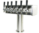 American style Box T Tower with 4" pedestal, Air Cooled, SS304 contact, 4-10 Faucets