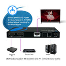 Conmutador HDMI 2x1 8K con extracción de audio y gestión de EDID (BK-21A) 