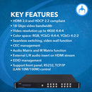 18Gbps 4x4 Seamless UHD Matrix (UHD-404VW)
