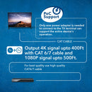 4K 1x4 HDMI Extender Splitter over CAT 6 up to 400 feet with PoC, Bi-directional IR control, EDID management (UHD14-EXB400-K)
