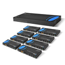 Extensor HDMI 4K 1x8 a través de CAT 6 hasta 400 pies con PoC, control IR unidireccional y gestión EDID (UHD18-EXB400-K)