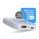 Full HD Wireless HDMI Display Receiver Adapter, 2.4G/5Ghz 4K@60hz Screen Mirroring Solution Miracast (WHD-AIR)