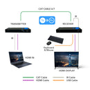 HDMI Extender with HDBaseT Over CAT5e/6/7 Up to 400 Ft - IR Control & Keyboard & Mouse Over Network (UHD-EXB400UR-K)