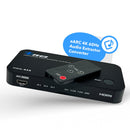 Dual HDMI eARC Audio Extractor 4K@60Hz with Optical Port & 3.5mm jack, 18Gbps bandwidth (HDA-935)