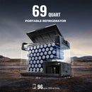 Refrigerador portátil BougeRV Rocky 69QT de 12 V y dos zonas
