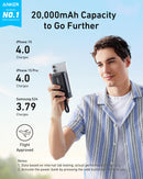 Anker Zolo Power Bank (10K, 30W) with a 5.4-inch (13.7 cm) built-in USB-C cable.