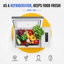 BougeRV CRPRO30 30 Quart 12V Portable Car Fridge Freezer White
