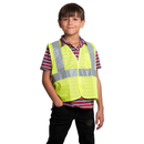 Chaleco de seguridad de malla de alta visibilidad para niños con tiras reflectantes de 5 cm