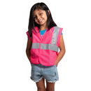 Chaleco de seguridad de malla de alta visibilidad para niños con tiras reflectantes de 5 cm