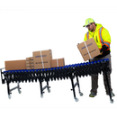 Transportador de ruedas de gravedad flexible