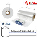 Centerfold POF Shrink Film – 75 Gauge - 16in (406mm)