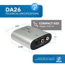 Mezclador descendente de audio OREI HDMI ARC con Dolby 5.1 (DA26)