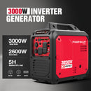 Generador de gas inversor de 3000 W con alerta de CO DB5032