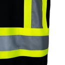 Polo de seguridad reflectante bicolor de alta visibilidad con espalda en X