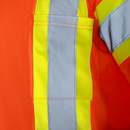Polo de seguridad reflectante bicolor de alta visibilidad con espalda en X