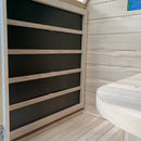 Durasage Health - 1-Person Carbon Infrared Sauna - Canadian Hemlock Wooden Sauna - 760 Watts