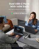 Cargador Anker (140W, 4 puertos, PD 3.1) con cable USB-C