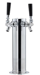 Double Faucet - All SS304 Contact 3" Column Tower