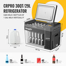 Nevera-congelador portátil para coche BougeRV CRPRO30, 30 cuartos, 12 V