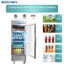 EQCHEN 27 Inch 1 Glass Door Commercial Refrigerator