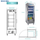 EQCHEN 27 Inch 1 Glass Door Commercial Refrigerator