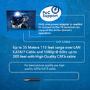Extensor HDMI OREI HDBaseT 4K 60 Hz con cable LAN Ethernet Cat5e/6 - Hasta 35 m - IR, CEC, RS-232, PoC (EX-115UHD-K) 