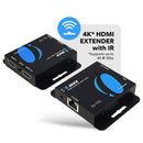 Extensor HDMI OREI 4K a 30 Hz 4:2:0 con cable LAN Ethernet Cat6/7 (hasta 51 m) y señal IR (EX-170C)