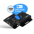 Extensor HDMI OREI 4K a 30 Hz 4:2:0 con cable LAN Ethernet Cat6/7 (hasta 51 m) y señal IR (EX-170C)