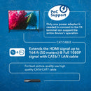 Extensor HDMI OREI 4K a 30 Hz 4:2:0 con cable LAN Ethernet Cat6/7 (hasta 51 m) y señal IR (EX-170C)