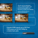 Extensor HDMI Orei EX-330-K de señal a través de un solo cable Ethernet CAT5e/CAT6 de hasta 100 metros (EX-330-K) 