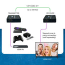Extensor HDMI Orei EX-330-K de señal a través de un solo cable Ethernet CAT5e/CAT6 de hasta 100 metros (EX-330-K) 