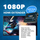 Extensor HDMI Orei EX-330-K de señal a través de un solo cable Ethernet CAT5e/CAT6 de hasta 100 metros (EX-330-K) 