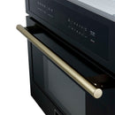 FORNO Oliena Espresso Black 30 Inch 1750 Watt Compact Oven & 1000 Watt Microwave, 1.6 cu. ft.