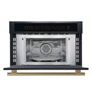 FORNO Oliena Espresso Black 30 Inch 1750 Watt Compact Oven & 1000 Watt Microwave, 1.6 cu. ft.