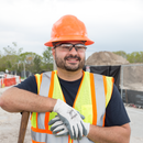 Full Brim Safety Hard Hat with 4 Point Suspension
