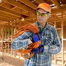 Gafas de seguridad con montura y protectores laterales para protección contra impactos altos