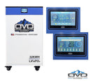 Kit solar completo fuera de la red de 30KW + EG4 FlexBOSS21 + 3 baterías de litio OMO 48V Freedom Series de 32KW + 30.8KW de energía solar con rieles de montaje en techo y cableado