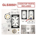 FOTILE - 30"/36" Stainless Steel Tri-Ring Gas Cooktop Series | GLS30501 / GLS36502