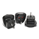 Adaptador de enchufe con conexión a tierra OREI GP-95 Schuko de Europa a EE. UU. (paquete de 3) 