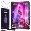 Guirnalda Twinkly (caramelos) USB-C – 100 leds RGB en forma de perla Cable verde USB-C