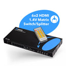 Ultra HD 6x2 HDMI Matrix Switch with ARC Support (HD-602)