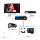 Extractor de audio OREI HDMI de 18 Gbps con mezcla descendente de audio (HDA-913)