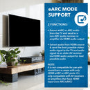 Convertidor extractor de audio eARC 4K a 60 Hz, compatible con HDMI 2.0 ARC de 18 GB (HDA-927) 