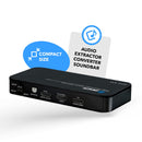 Dual HDMI eARC Audio Extractor 4K@60Hz with Optical Port & 3.5mm jack, 18Gbps bandwidth (HDA-931)