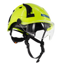 Casco de seguridad con ventilación tipo 2 clase C y pantalla ocular