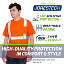 Hi-Vis Heat Transfer Reflective Safety Pocket Shirt