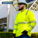 Hi-Vis Heat Transfer Reflective Safety Long Sleeve Shirt