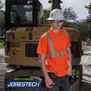 Hi-Vis Heat Transfer Reflective Safety Pocket Shirt