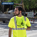 Hi-Vis Heat Transfer Reflective Safety Pocket Shirt