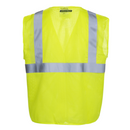 Chaleco de seguridad de malla de alta visibilidad con bandas reflectantes de 2" y bolsillo